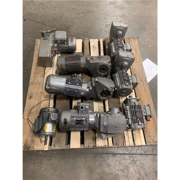 SKID LOT OF NORD GEAR BOX / MOTORS