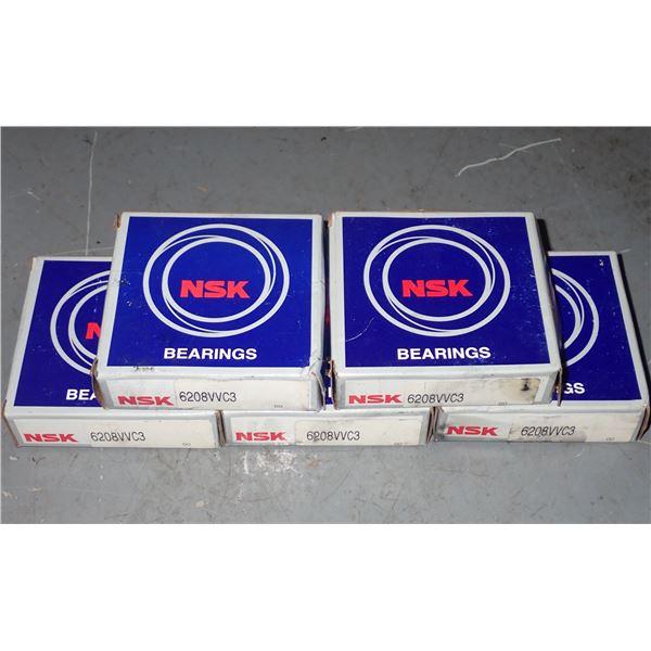 Lot of NSK #6208VVC3 SEALED BALL BEARINGS