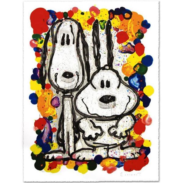 Tom Everhart- Hand Pulled Original Lithograph "Wait Watchers"