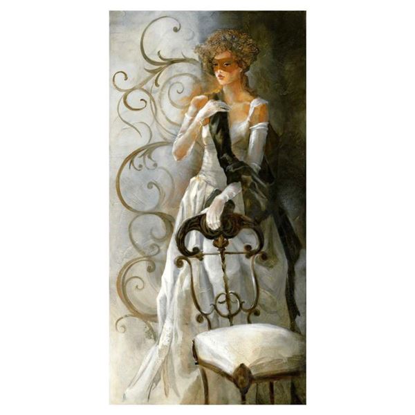 Lena Sotskova, "Debutant" Hand Signed, Artist Embellished Limited Edition Giclee on Canvas with COA.