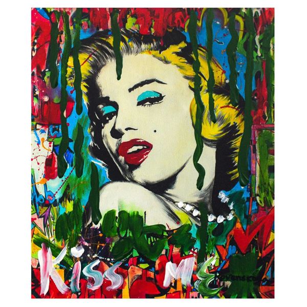 Nastya Rovenskaya- Mixed Media "Marilyn Monroe I"