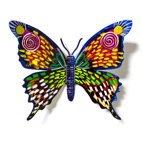 Patricia Govezensky- Original Painting on Cutout Steel "Butterfly CXLVII"