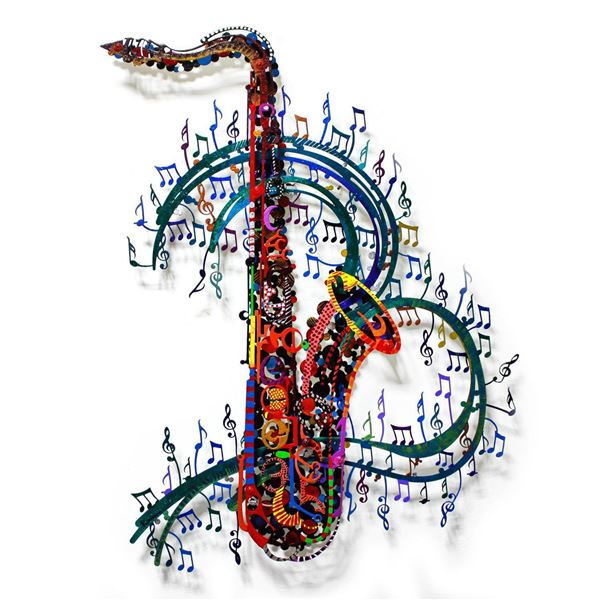 Patricia Govezensky- Original Painting on Cutout Steel "Orchestra"