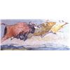 Image 1 : Edwin Salomon- Original Serigraph "Stampede"
