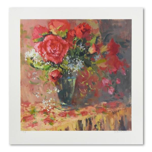 S. Burkett Kaiser, "Morning Petals" Limited Edition, Numbered and Hand Signed with Letter of Authent