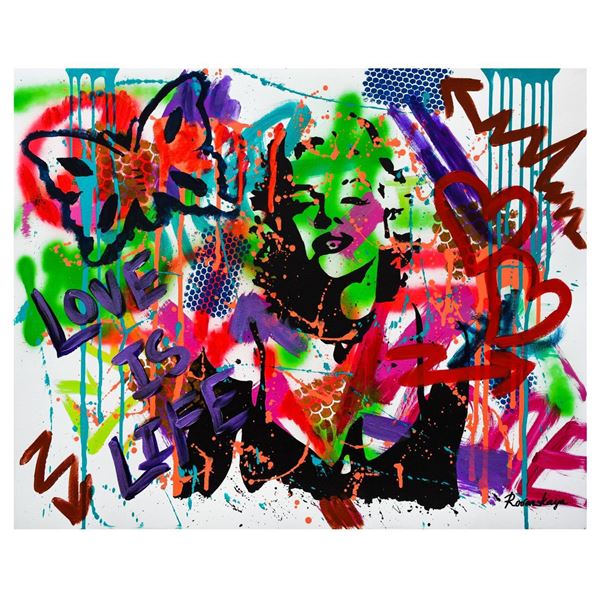 Nastya Rovenskaya- Mixed Media "Shadow of Marilyn Monroe"