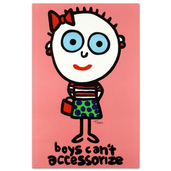 "Boys Can't Accessorize" Limited Edition Lithograph (23" x 35") by Todd Goldman, Numbered and Hand S