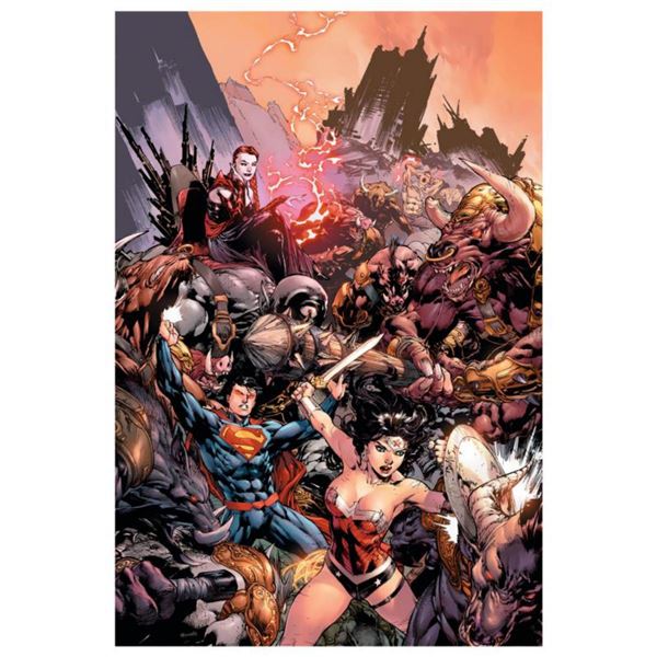 DC Comics, "Superman/ Wonder Woman #17" Numbered Limited Edition Giclee on Canvas by Ed Bened with C