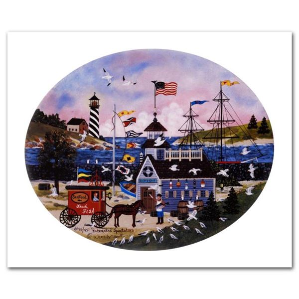 Jane Wooster Scott, "Interested Spectators" Hand Signed Limited Edition Lithograph with Letter of Au