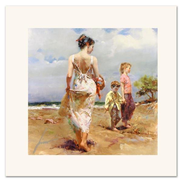 Pino (1931-2010), "Mediterranean Breeze" Limited Edition on Canvas, Numbered and Hand Signed with Ce