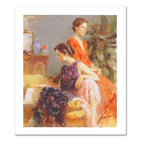 Pino (1931-2010), "Lazy Afternoon" Limited Edition on Canvas, Numbered and Hand Signed with Certific