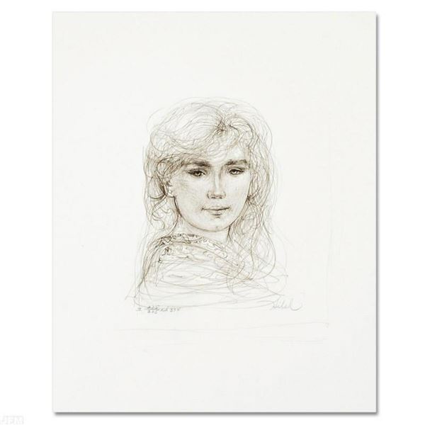 "Inga" Limited Edition Lithograph by Edna Hibel, Numbered and Hand Signed with Certificate of Authen