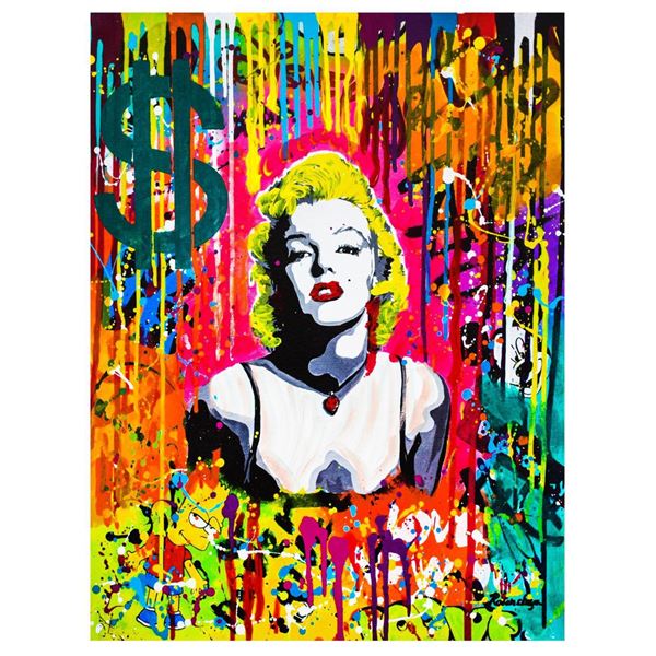 Nastya Rovenskaya- Mixed Media "Pink Marilyn"