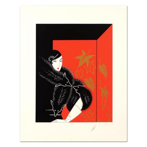 Erte (1892-1990), "Furs" Limited Edition Serigraph, Numbered and Hand Signed with Certificate of Aut