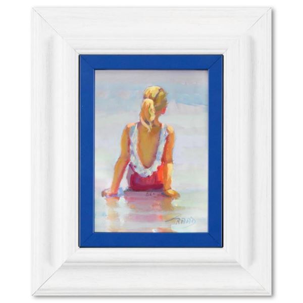 Lucelle Raad, "Water's Edge" Framed Original Acrylic Painting on Board, Hand Signed with Letter of A