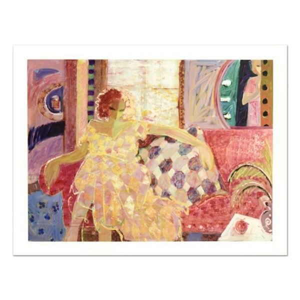 Sabzi, "Comfortable Moment" Limited Edition Hand Embellished, Numbered and Hand Signed with Certific