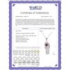 Image 2 : Genuine 0.15 ctw Ruby Necklace 14KT White Gold - REF-27X4M