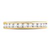 Image 2 : Round Diamond Single Row Wedding Band 1/2 Cttw 14KT Yellow Gold