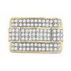 Image 2 : Round Diamond Arch Cluster Ring 1 Cttw 10KT Yellow Gold