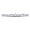 Image 2 : Round Diamond Stackable Band Ring .01 Cttw 10KT White Gold