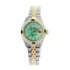 Image 1 : Rolex Pre-owned 26mm Womens Custom Green MOP Two Tone