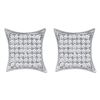 Image 1 : Round Diamond Square Kite Cluster Earrings 3/8 Cttw 10KT White Gold
