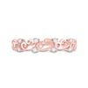 Image 2 : Round Diamond Curl Band Ring 1/10 Cttw 10KT Rose Gold