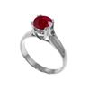 Image 1 : Genuine 1.35 ctw Ruby Ring 14KT White Gold - REF-61Z2N