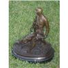 Image 1 : Bronze Soldier with Dog Sculpture