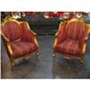 Image 2 : Gold leaf Red Ruby Sofa Set