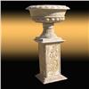 Image 1 : Marble Pedestal and Urn