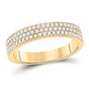 Image 1 : Round Diamond Pave Band Ring 1/2 Cttw 10KT Yellow Gold