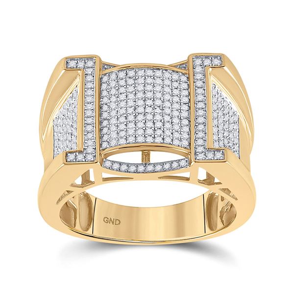 Round Diamond Band Ring 5/8 Cttw 10KT Yellow Gold