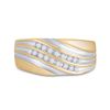 Image 2 : Round Diamond Wedding Band Ring 1/4 Cttw 10KT Yellow Gold