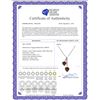 Image 2 : Genuine 1.40 ctw Garnet Necklace 14KT White Gold - REF-23Z8N