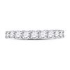 Image 2 : Round Diamond Classic Eternity Ring 2-1/3 Cttw 14KT White Gold