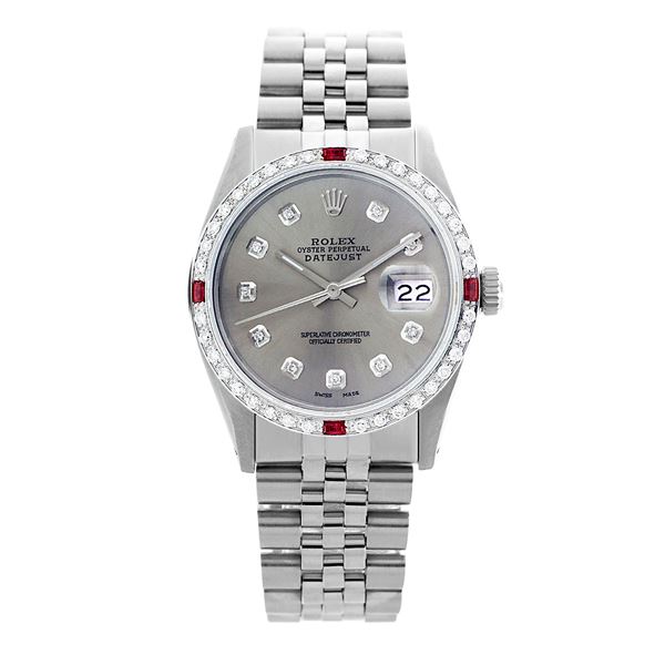 Rolex Pre-owned 36mm Mens Grey Stainless Steel