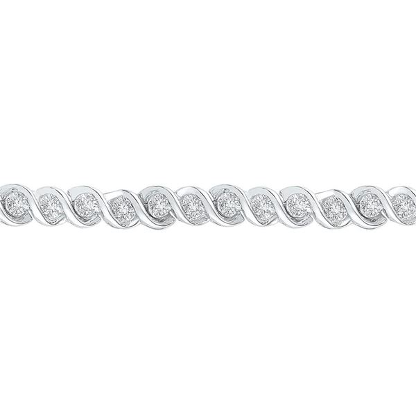 Round Diamond Tennis Bracelet 1/2 Cttw 10KT White Gold