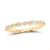 Image 1 : Round Diamond Stackable Band Ring 1/8 Cttw 10KT Yellow Gold