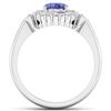Image 2 : Natural 2.77 CTW Tanzanite & Diamond Ring 14K White Gold - REF-70T2H