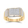 Image 1 : Round Diamond Fashion Ring 1/2 Cttw 10KT Yellow Gold