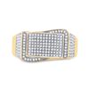 Image 2 : Round Diamond Fashion Ring 1/2 Cttw 10KT Yellow Gold
