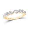 Image 1 : Round Diamond Band Ring 1/4 Cttw 10KT Yellow Gold