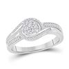 Image 1 : Diamond Solitaire Promise Ring 1/5 Cttw 10kt White Gold