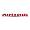 Image 2 : Ruby Single Row Stackable Ring 1/8 Cttw 10kt Rose Gold