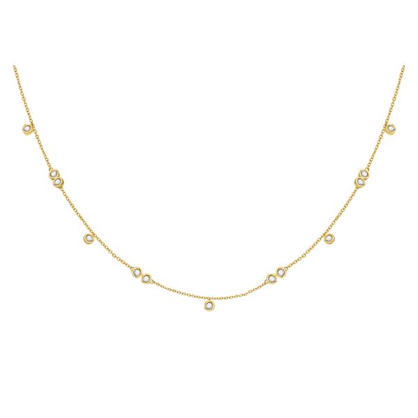 Diamond Simplistic Fashion Necklace 1/3 Cttw 10kt Yellow Gold