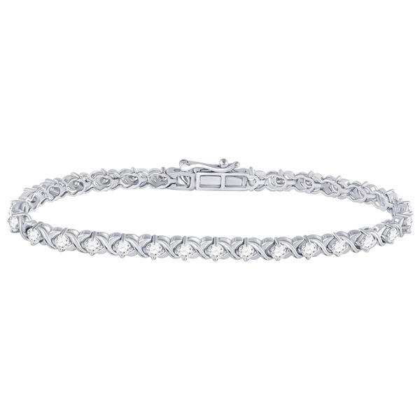 Diamond Tennis Bracelet 3 Cttw 14kt White Gold