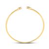 Image 4 : Diamond Cluster Bangle Bracelet 1/5 Cttw 10kt Yellow Gold