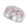 Image 1 : Diamond Band Ring 1/3 Cttw 10kt Two-tone Gold