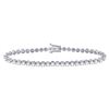 Image 1 : Diamond Classic Tennis Bracelet 4 Cttw 14kt White Gold